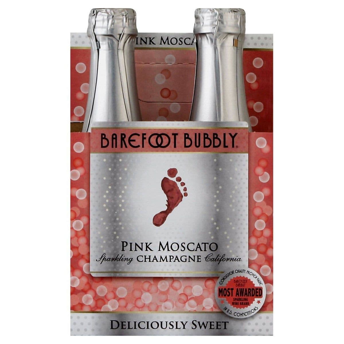 Barefoot 4PK Pink Moscato 187ML