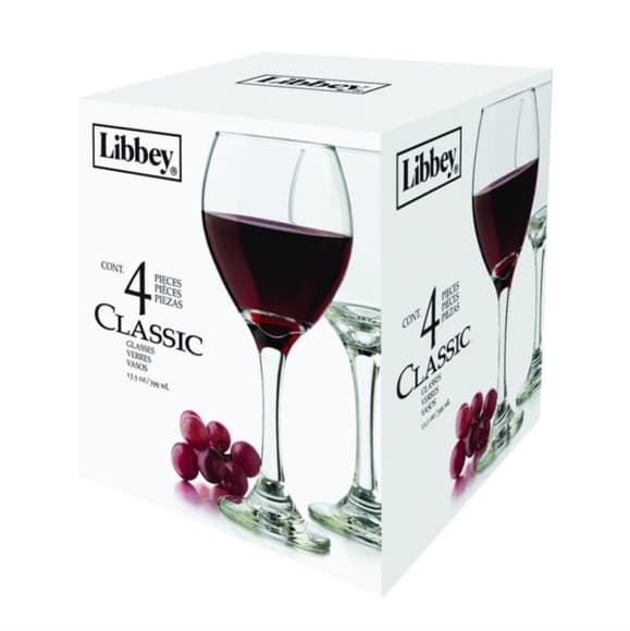 Libbey Classic Red Glass 4PK