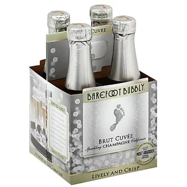 Barefoot Bubbly Brut 187ML 4PK