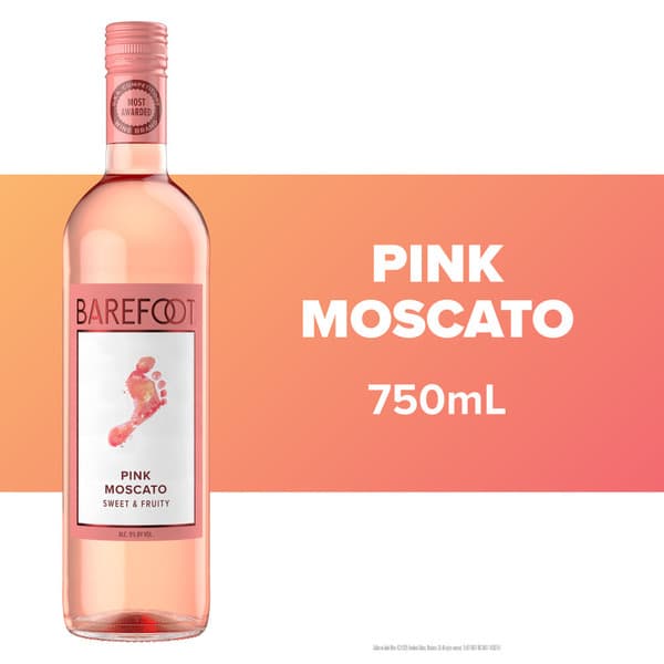 Barefoot Bubbly Pink Moscato 750ML