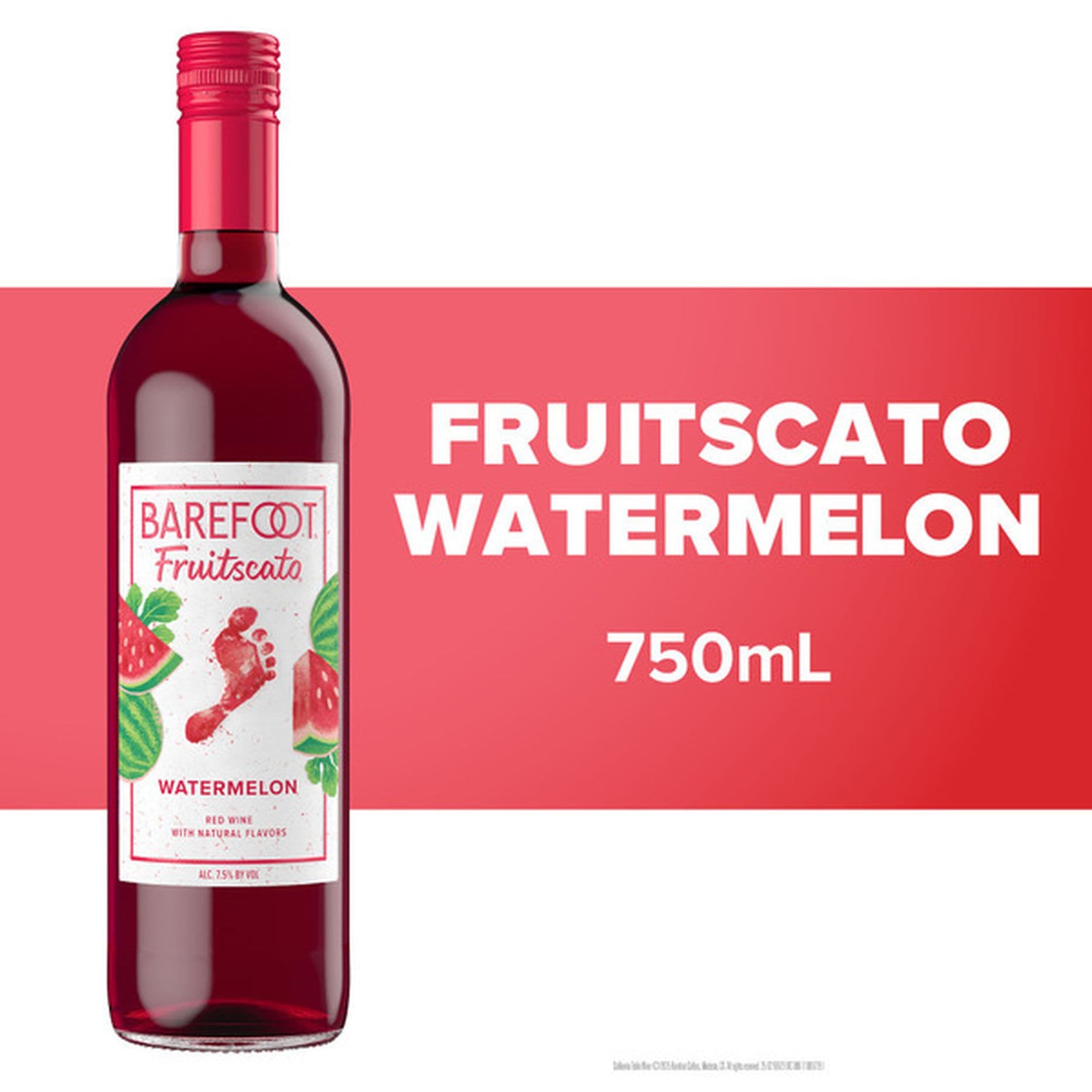 Barefoot Fruitscato Watermelon 750ML