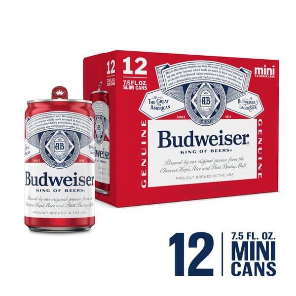 Budwiser 7.5OZ 12 Pk Can