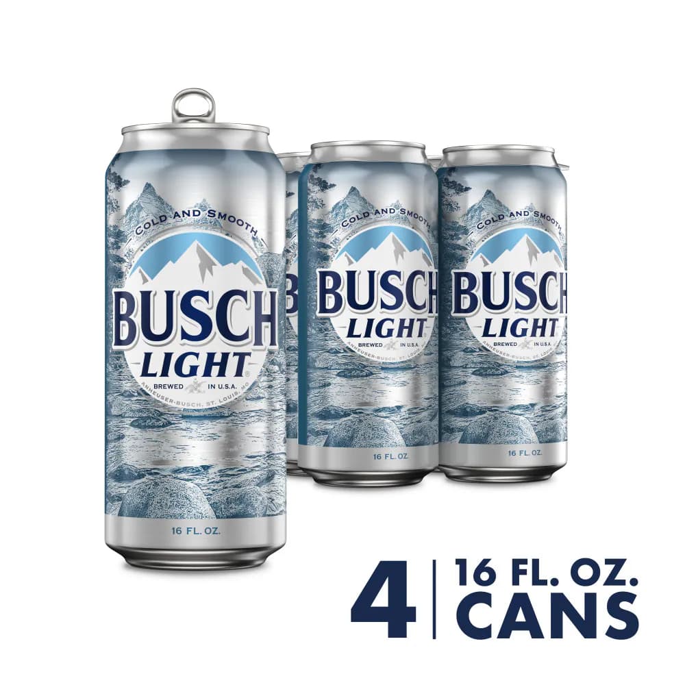 Busch Lite 16OZ SINGLE/4PK