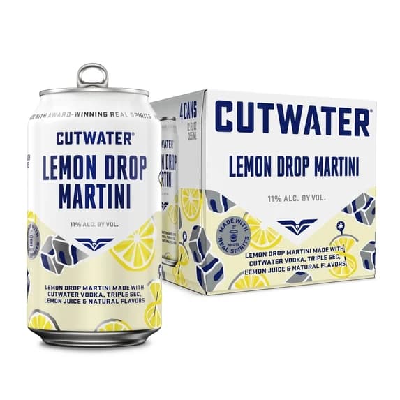 Cutwater Lemon Drop Martini RTD 4PK 12OZ