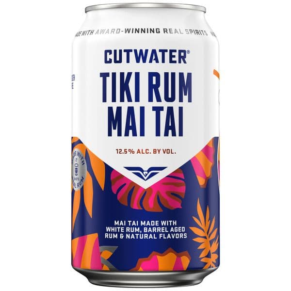 Cutwater RTD Tropical Tiki Rum Mai Tai 12OZ SNGL/4PK