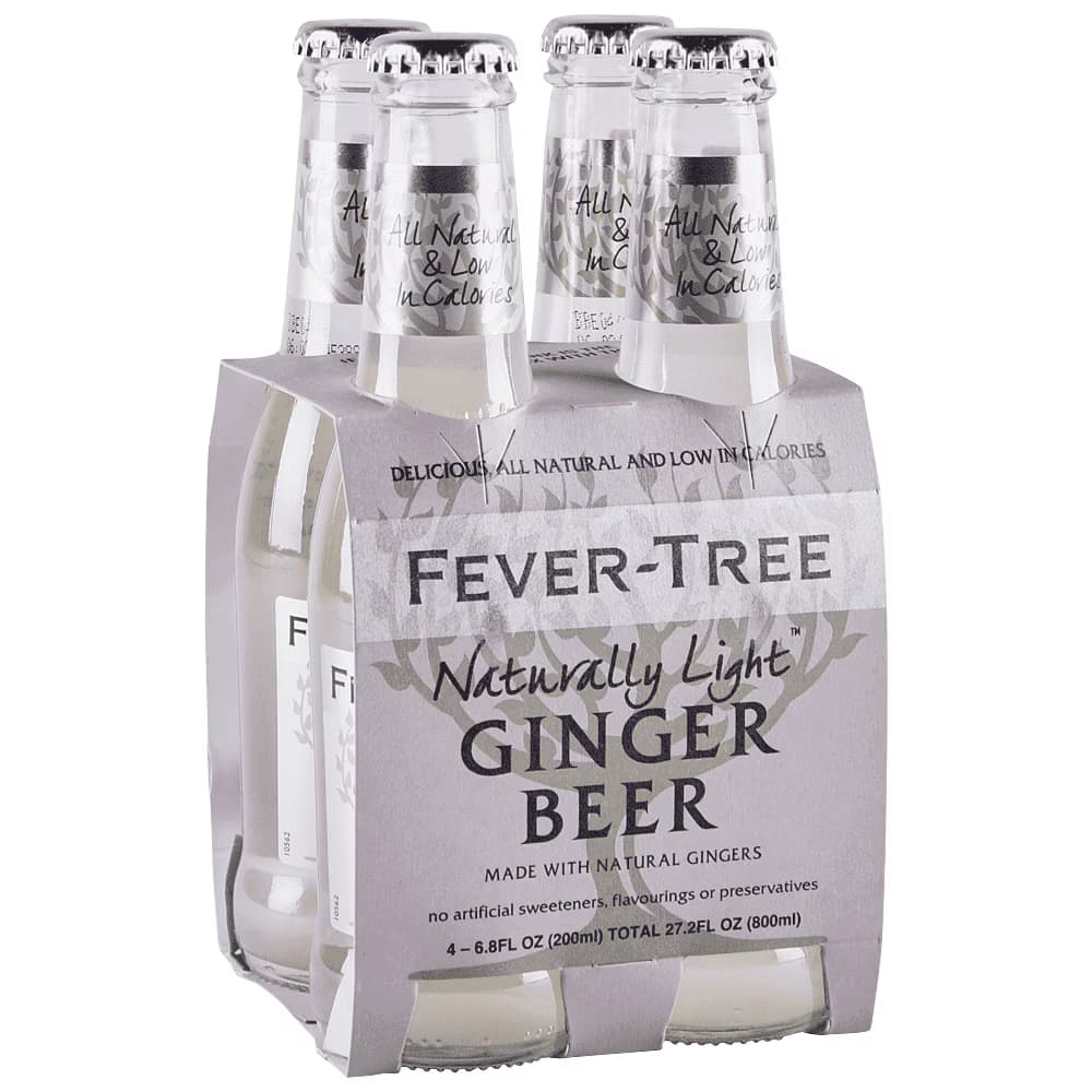 Fever Tree Light Ginger Beer 4PK