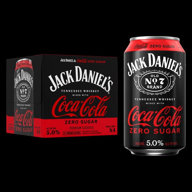 Jack Daniels Coca Zero 4PK