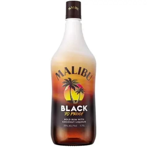 Malibu Black 70 Proof Rum 1.75L