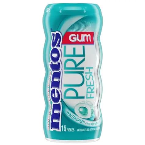 Mentos Pure Fresh Wintergreen Gum 15CT