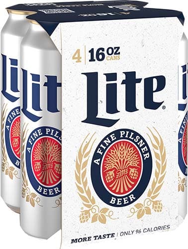 Miller Lite 16OZ 4PK Can
