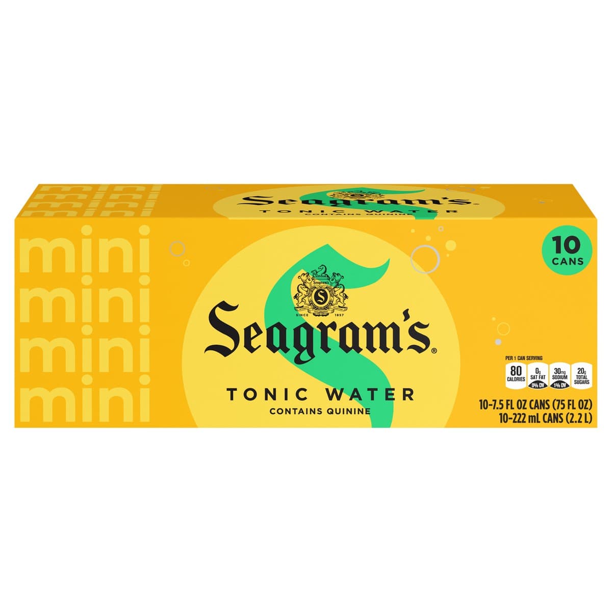 Seagram Tonic Water 7.5OZ SNGL/10PK
