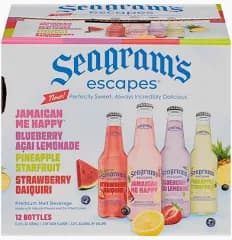 Seagrams Escape Var 12PK Bottles