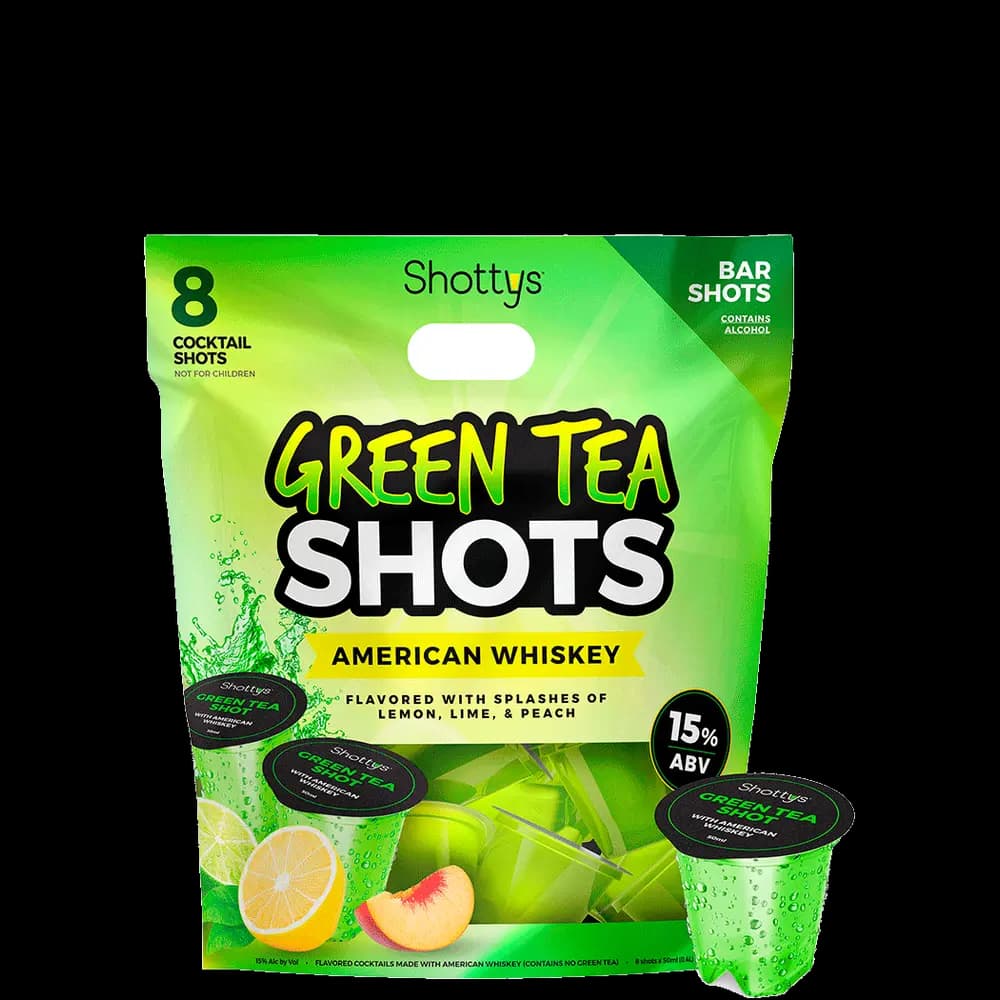 Shottys Green Tea Shots American Whiskey Bar Shots