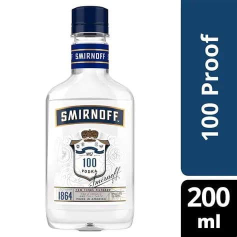 Smirnoff 100PF Vodka 200ML