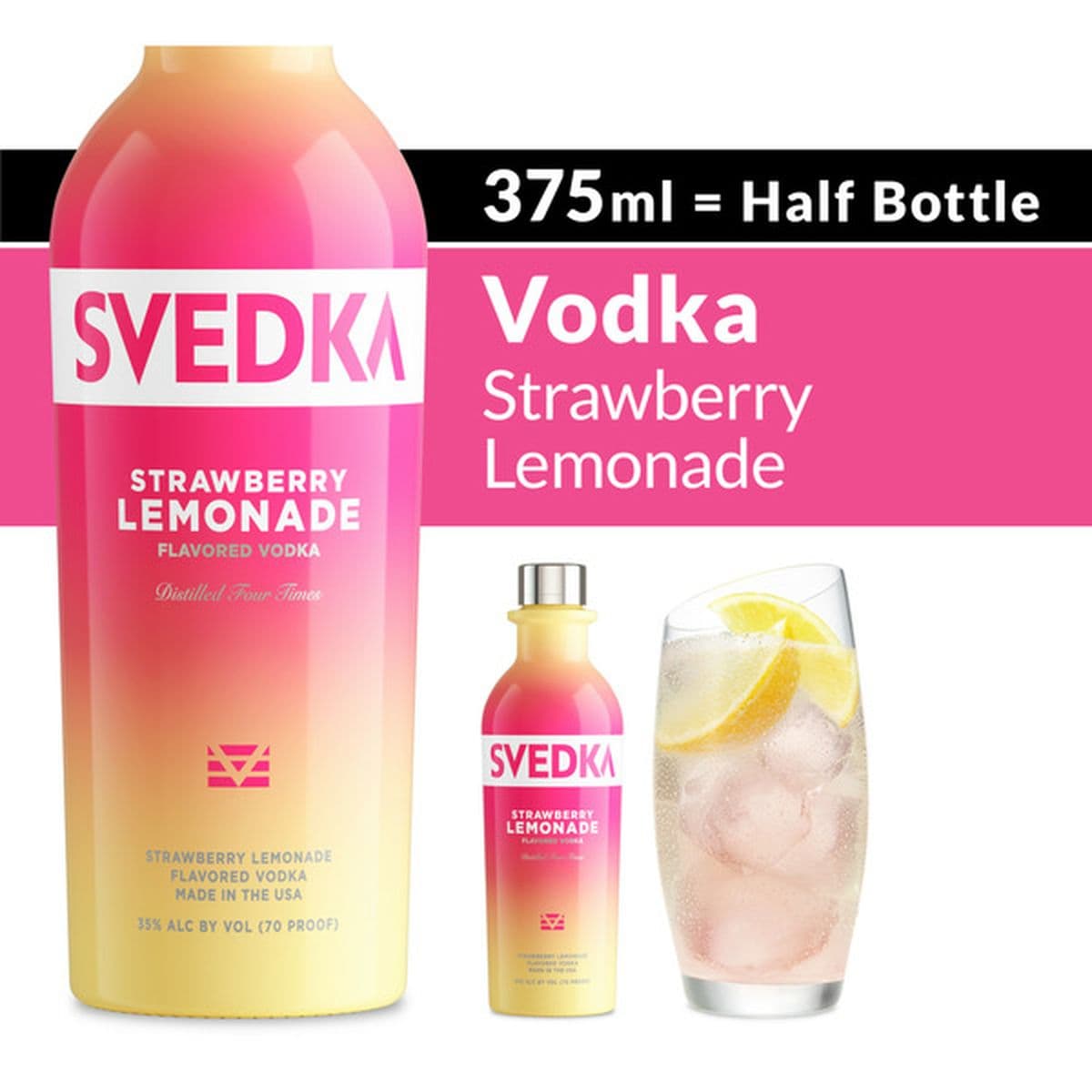 Svedka Strawberry Lemonade 375ML