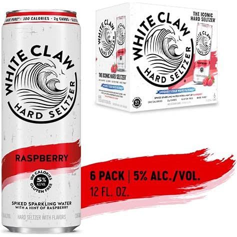 White Claw Raspberry 6PK Can